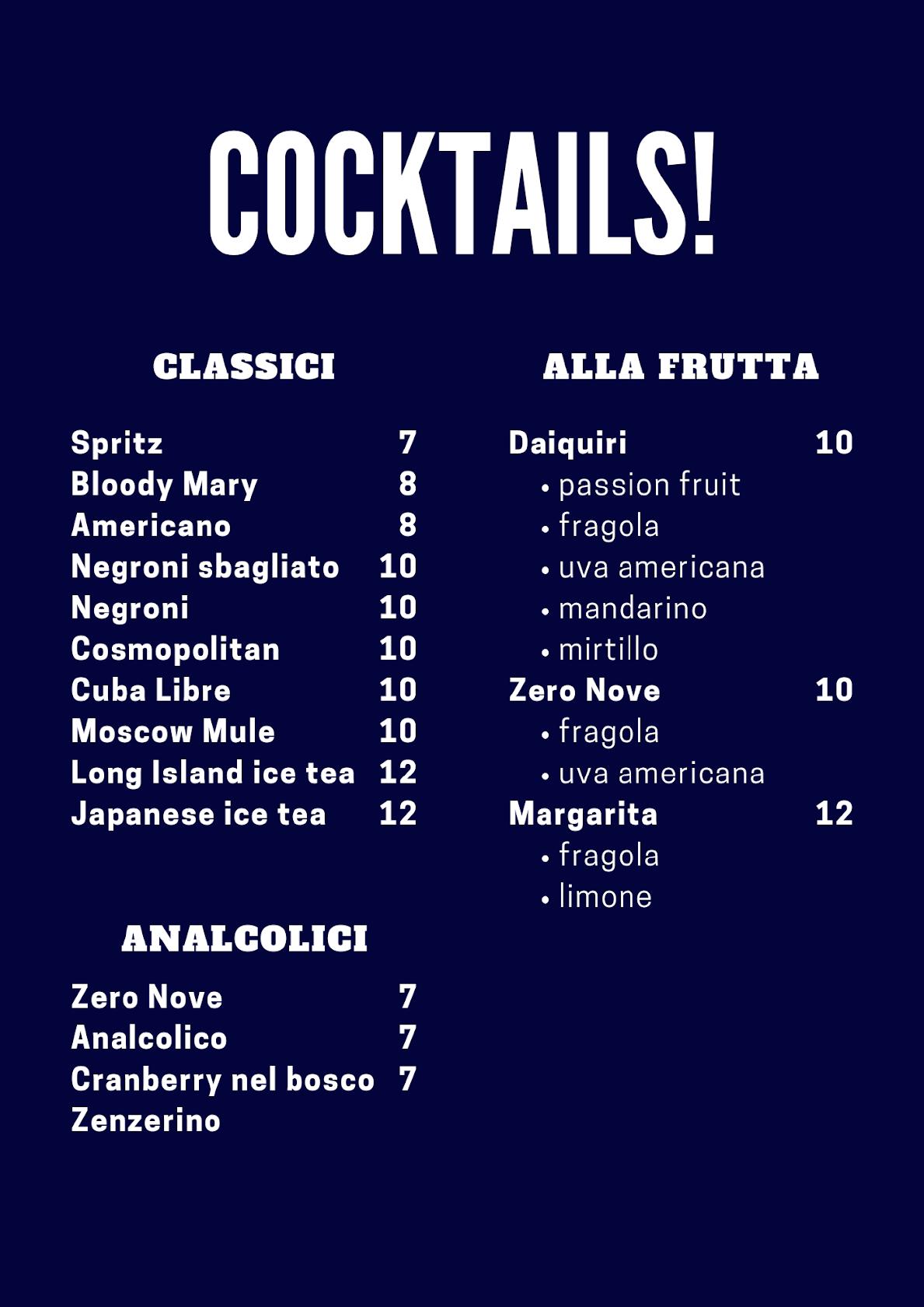 Menu di Bar Pini 