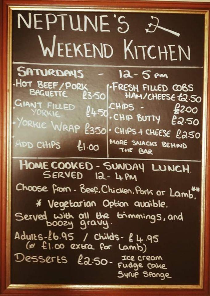 Menu at The Neptune Beer Emporium pub & bar, Chesterfield