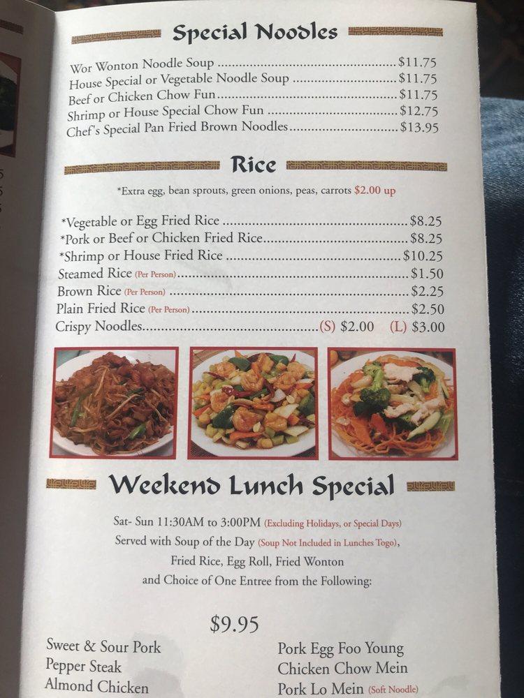 Menu at Dragon House restaurant, Riverside