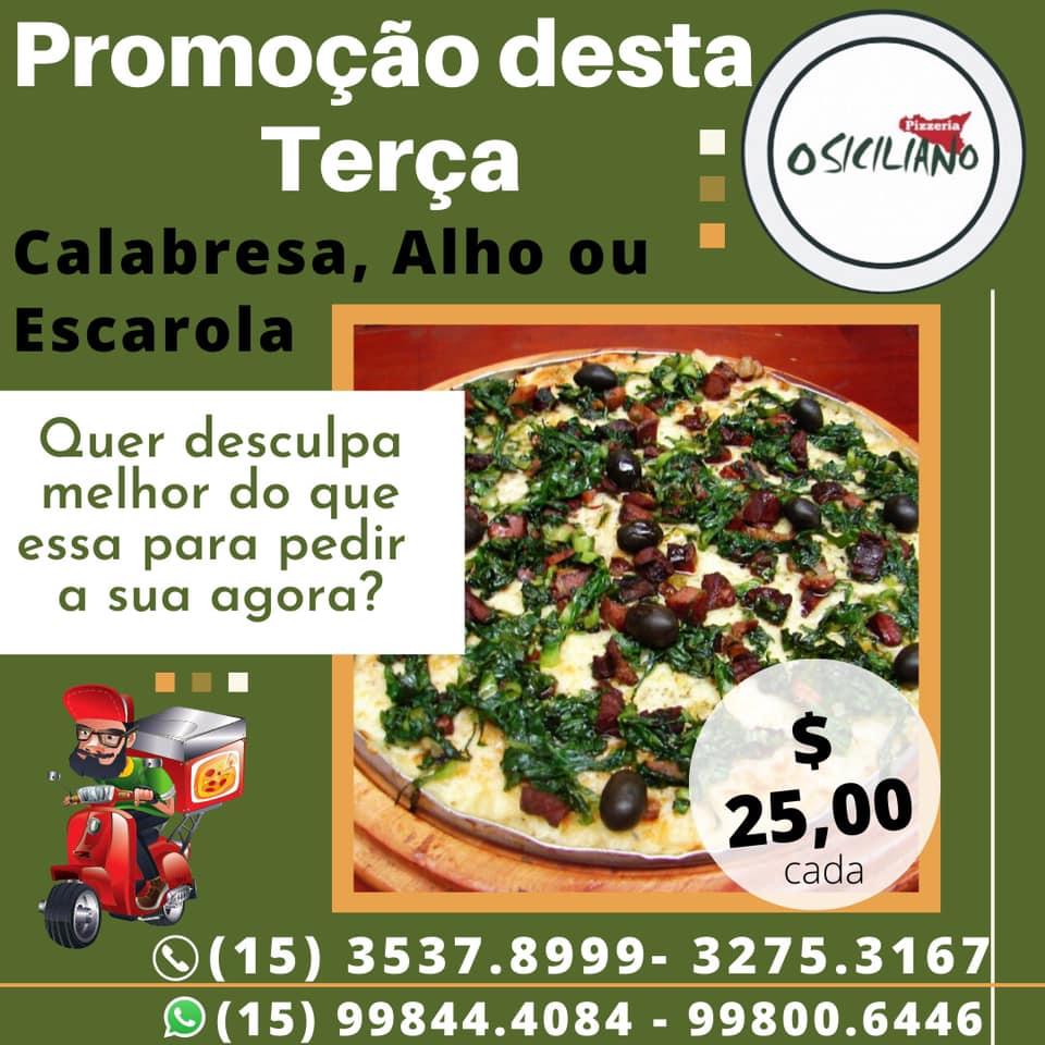 O Siciliano Pizzaria, Itapetininga, R. Dr. Virgílio de Rezende - Menu do  restaurante e avaliações