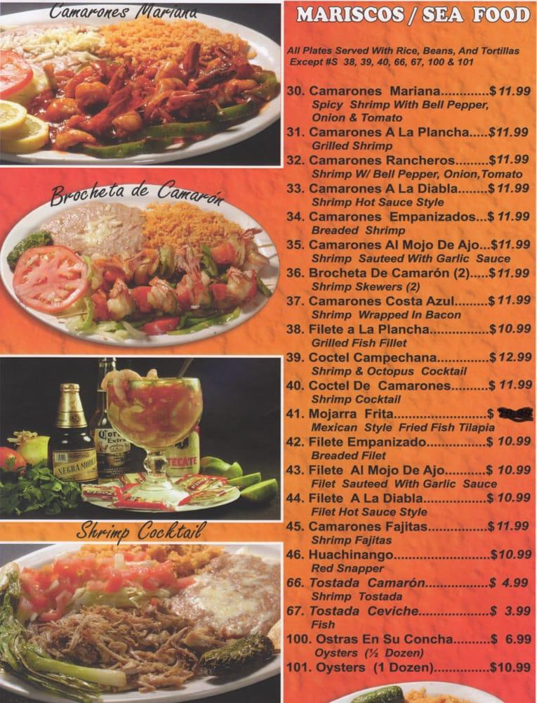Menu at Chevo's Mexican Restaurant Inc, Apple Valley