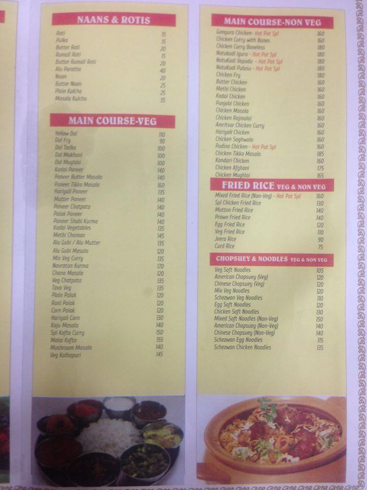 HotPot Biryani Point menu