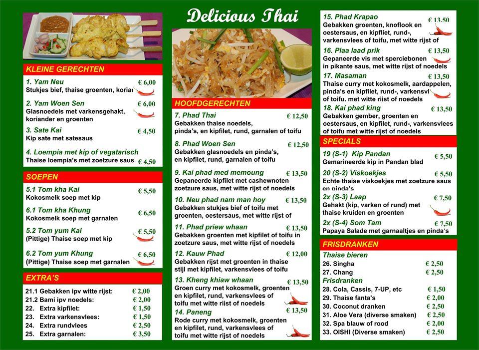 Menu At Delicious Thai Roermond   Rd4a Delicious Thai Menu 2021 09 