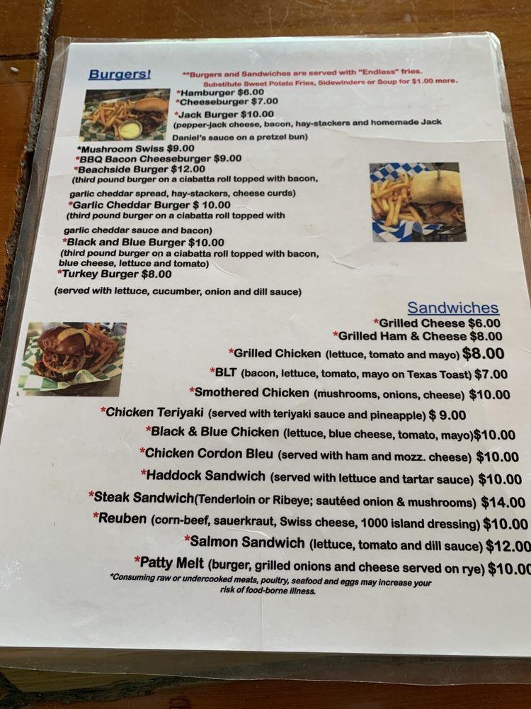 Menu at Charlie's Lake Metonga Resort Restaurant, Crandon, E Lakeview St