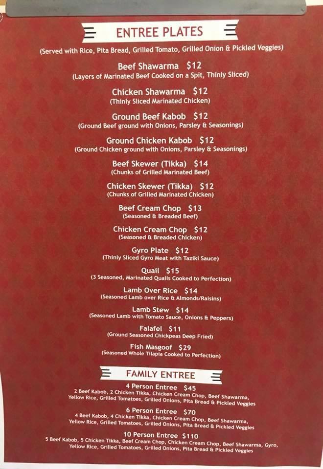 Menu at Mangos Grill pub & bar, San Diego, 954 Cardiff St