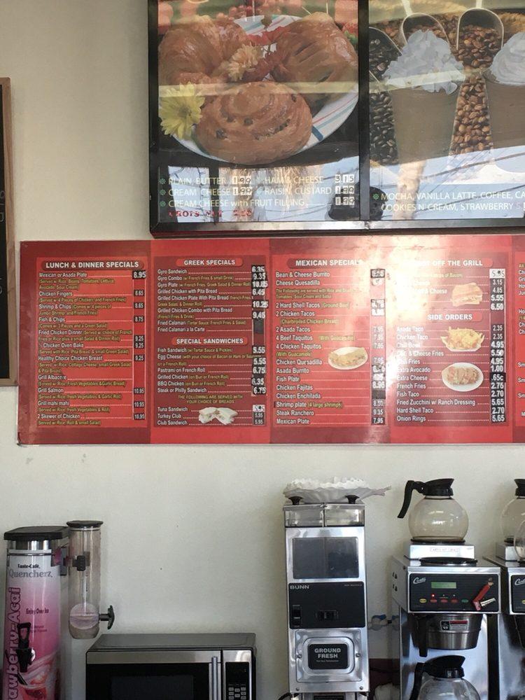 Menu at KB Donuts and sandwiches, Long Beach