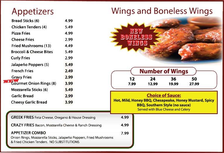 Menu At Pizza Palace Pizzeria Cockeysville York Rd   Rd4d Pizza Palace Menu 2022 08 1 