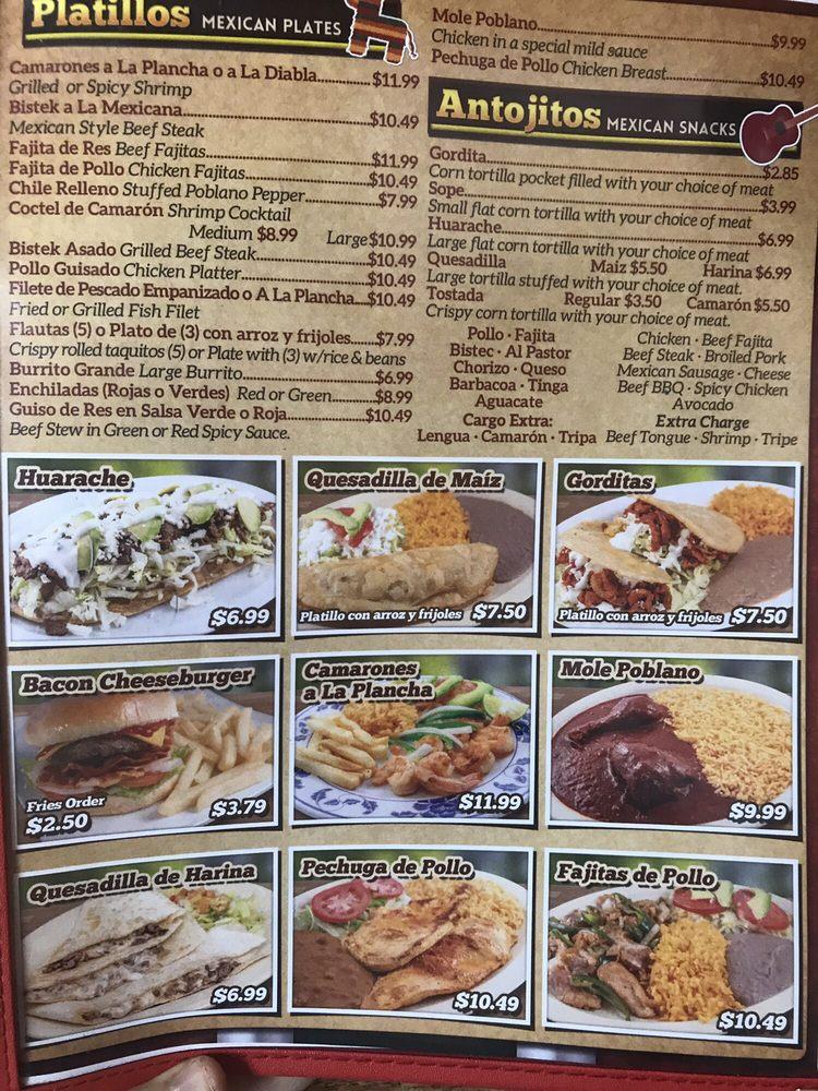 Menu At Tortas Y Tacos Michoacan Restaurant Irving E Irving Blvd