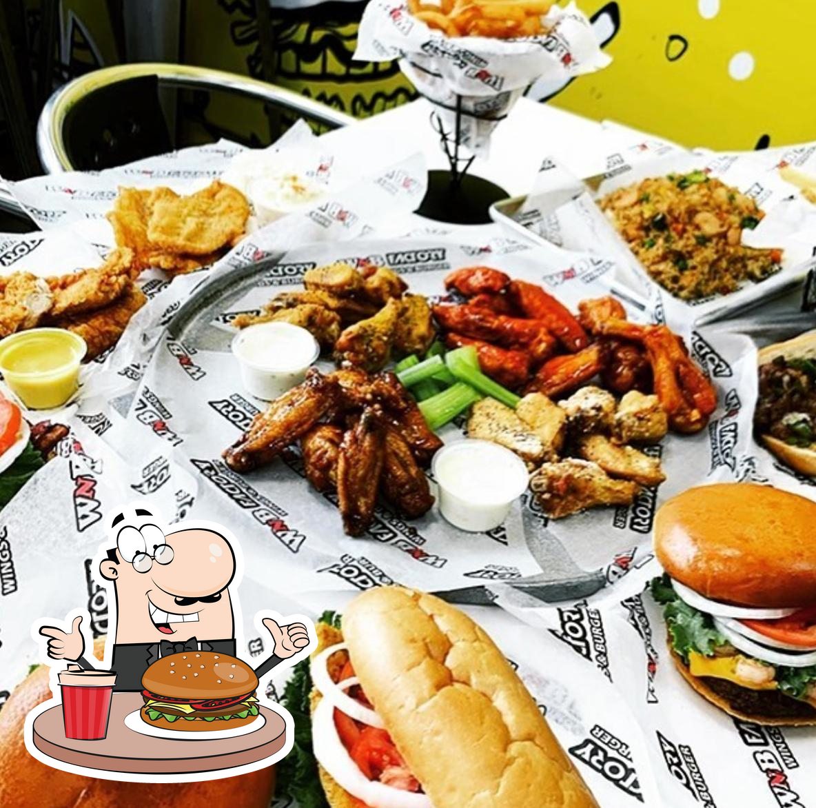 WNB Factory Wings & Burger in Cedartown Restaurant menu and reviews