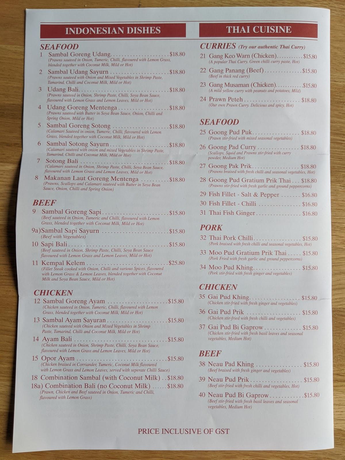 Menu at Queen Bee Chinese Restaurant, Munno Para, 4/262 Curtis Rd