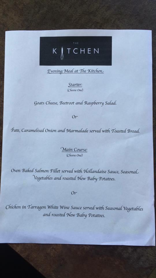 Menu at The Kitchen cafe, Formby, 4 Chapel Alley