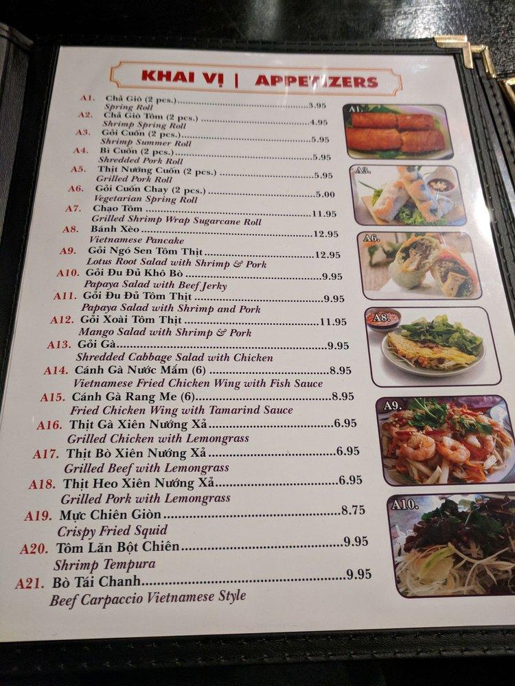 Menu at Pho Today restaurant, South Plainfield