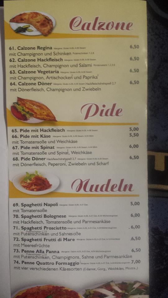 Speisekarte von Star Restaurant und Pizzeria, Meckenbeuren