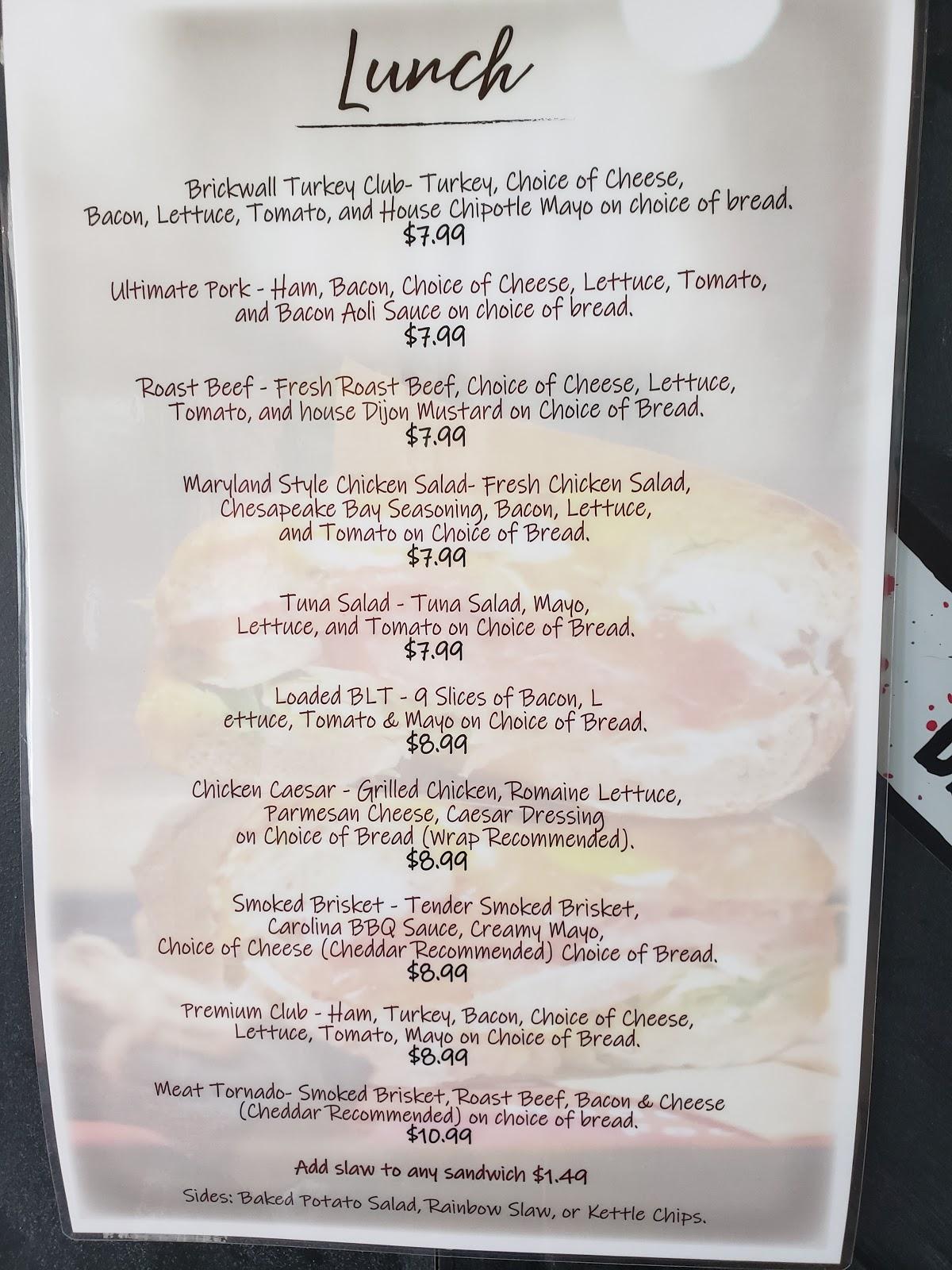 Menu at Z Beans Coffee Hinesville pub & bar, Hinesville