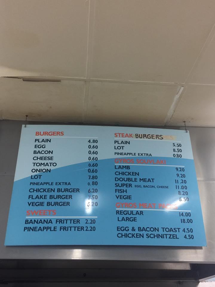 Menu at Wandin Fish & Chip Shop fast food, Wandin North