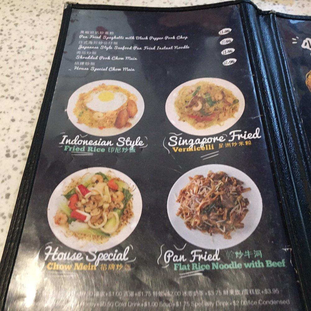 Menu at Peaches cafe, Richmond