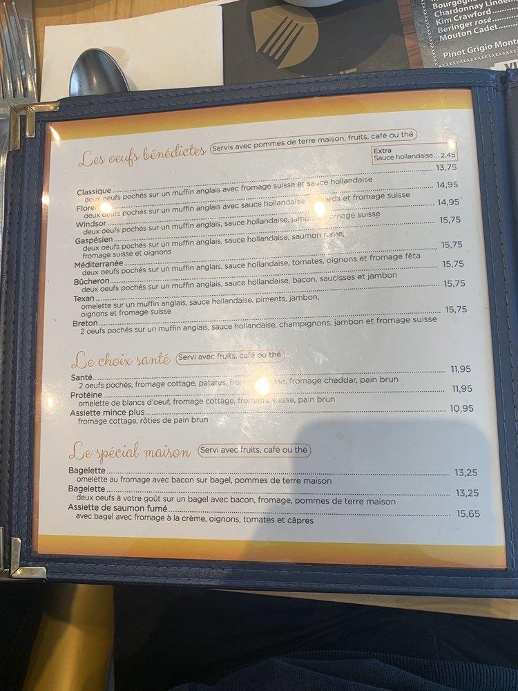 Menu at Restaurant Delitheque Rosemont, Montréal
