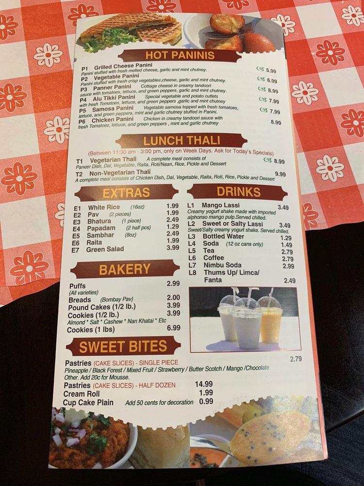 Menu at Indian Hut restaurant, Pike Creek, Churchmans Rd