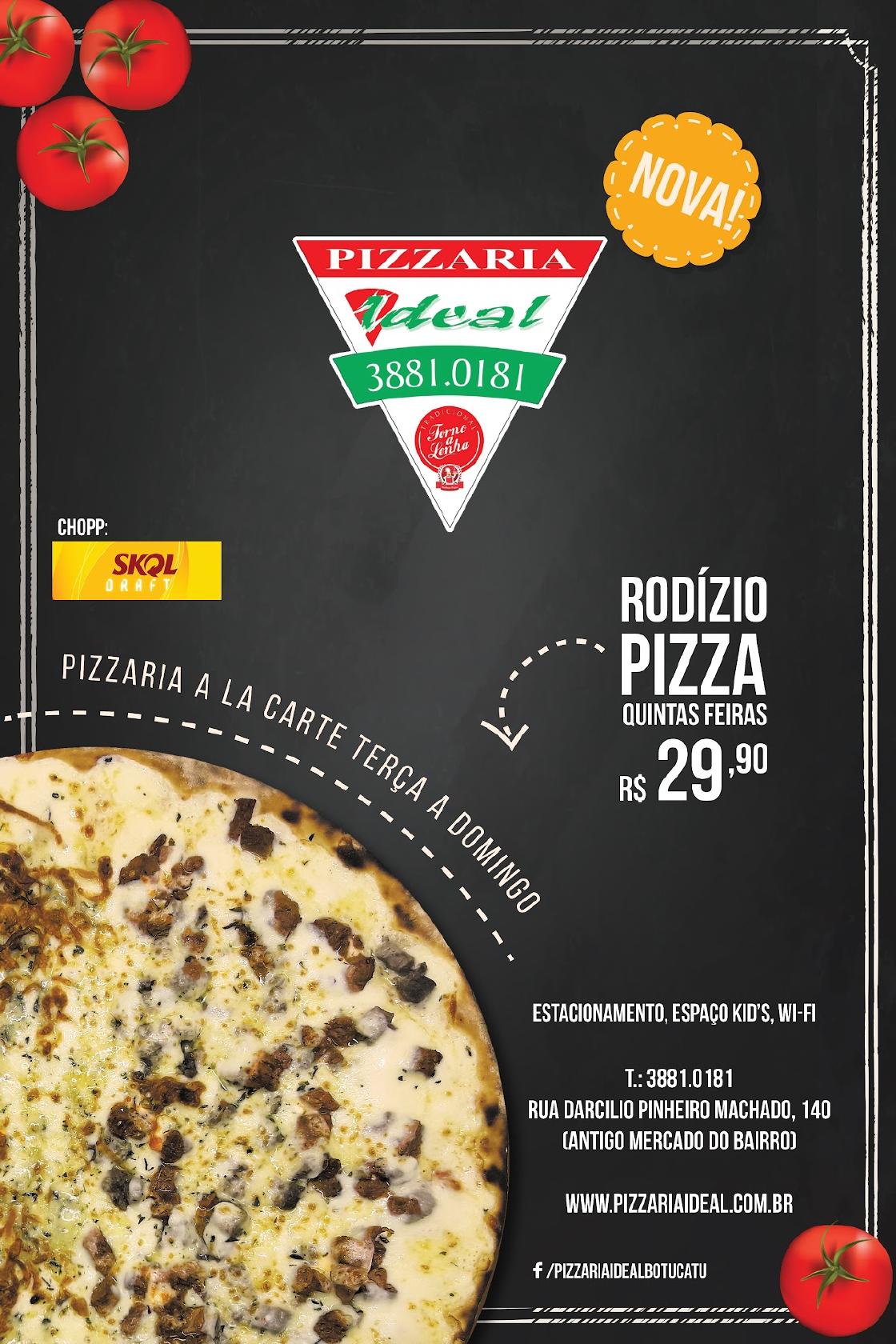 Menu em Pizzaria Ideal Botucatu, Botucatu, R. Darcílio Pinheiro Machado