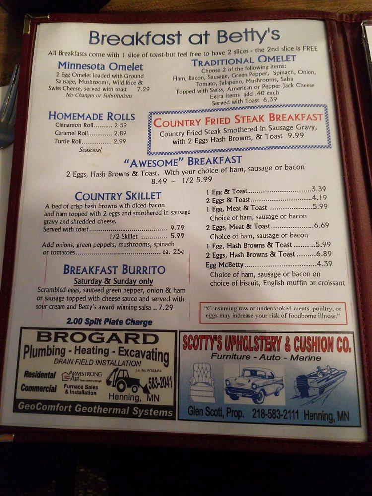 Menu at Marge's Diner Ottertail desserts, Ottertail