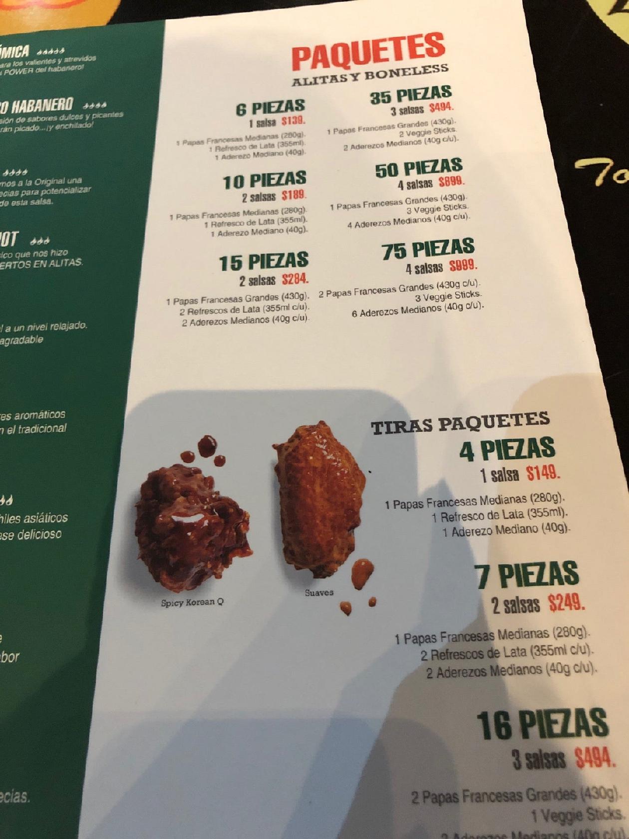 Menu At Wingstop Plaza Q Restaurant Monterrey Av Paseo De Cumbres 2001