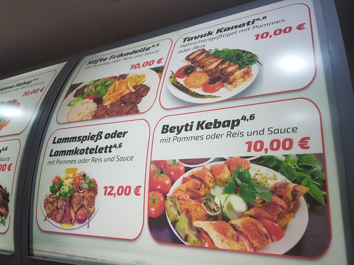Menu at Ali Baba Döner restaurant, Alsdorf