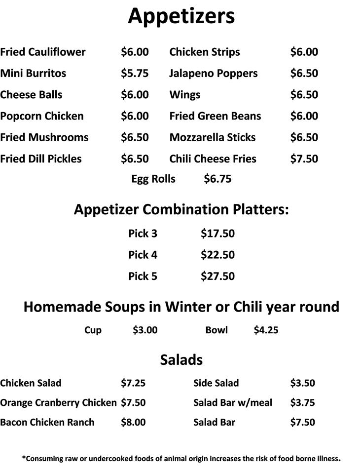 Menu at Corner Bar, Butte, 629 Thayer St