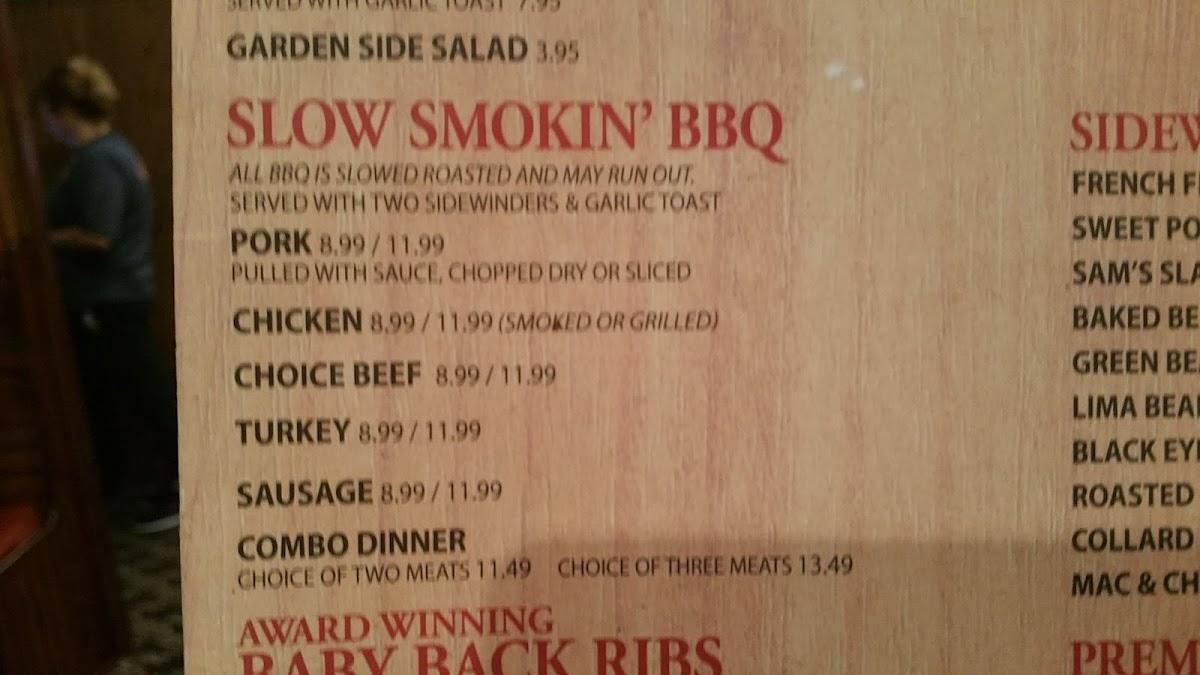 Menu At Oakwood Smokehouse And Grill Bbq Eustis