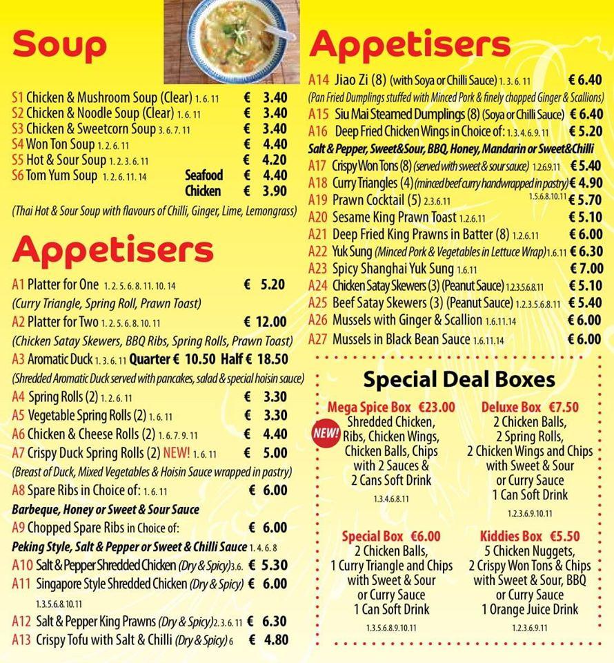 Menu at China House Restaurant, Lucan, 78