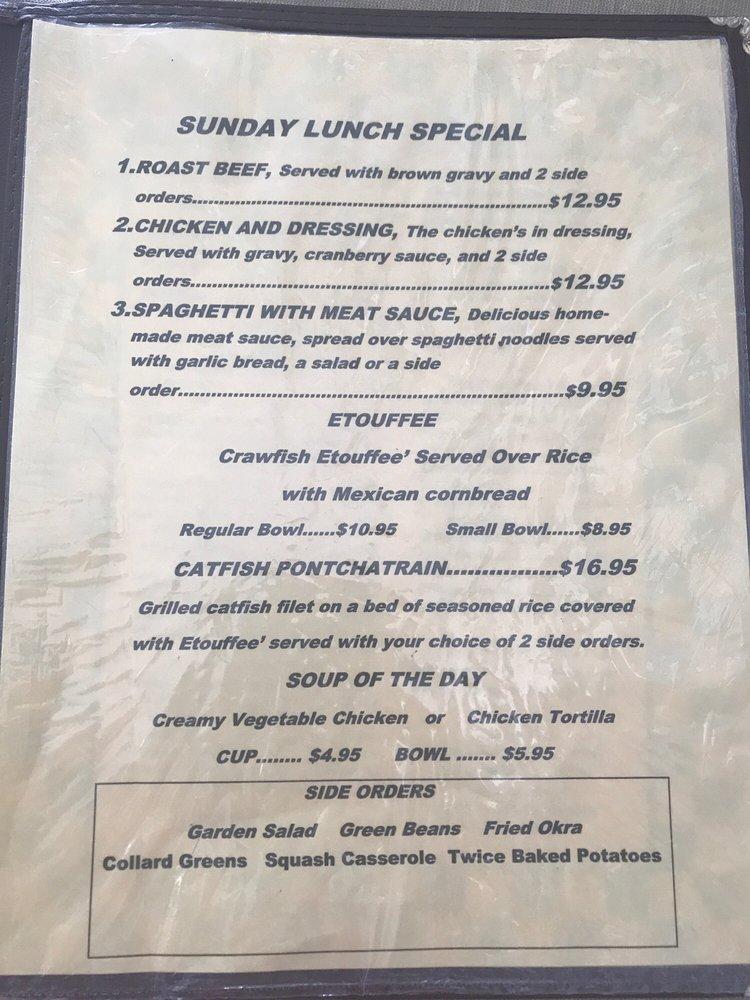 Menu at Courthouse Whistle Stop restaurant, Livingston