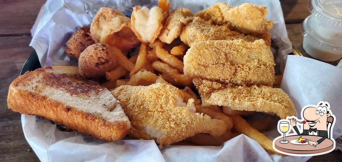 Hooks on the Brazos Icehouse & Marina in Freeport Restaurant menu