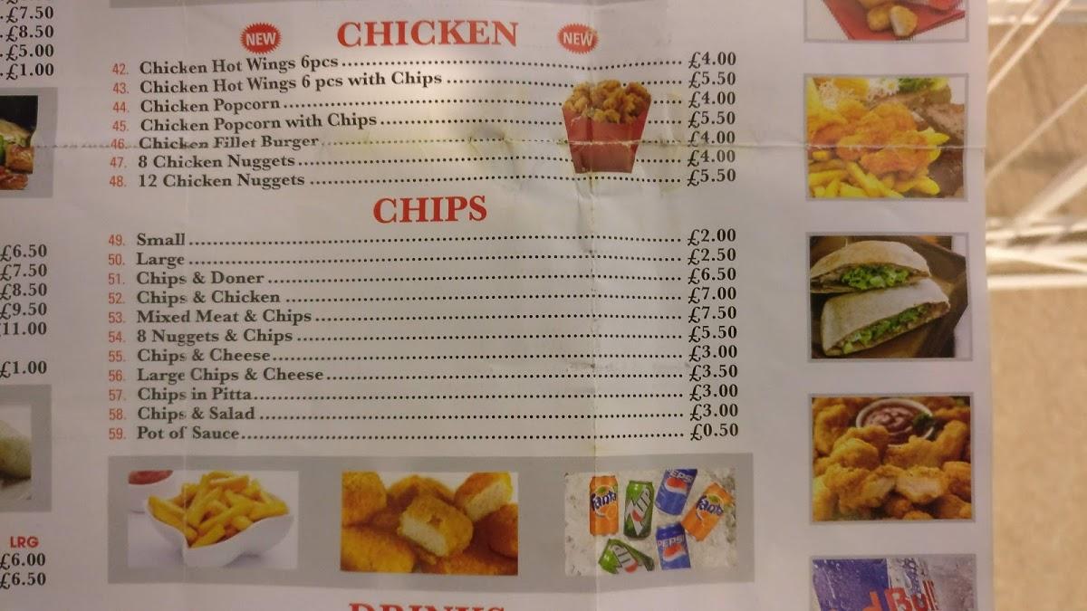 Menu At Muzzy S Kebab Bristol