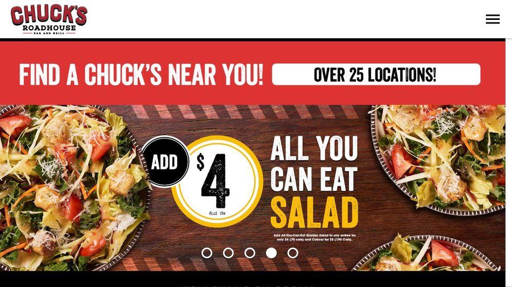 chucks roadhouse promo code