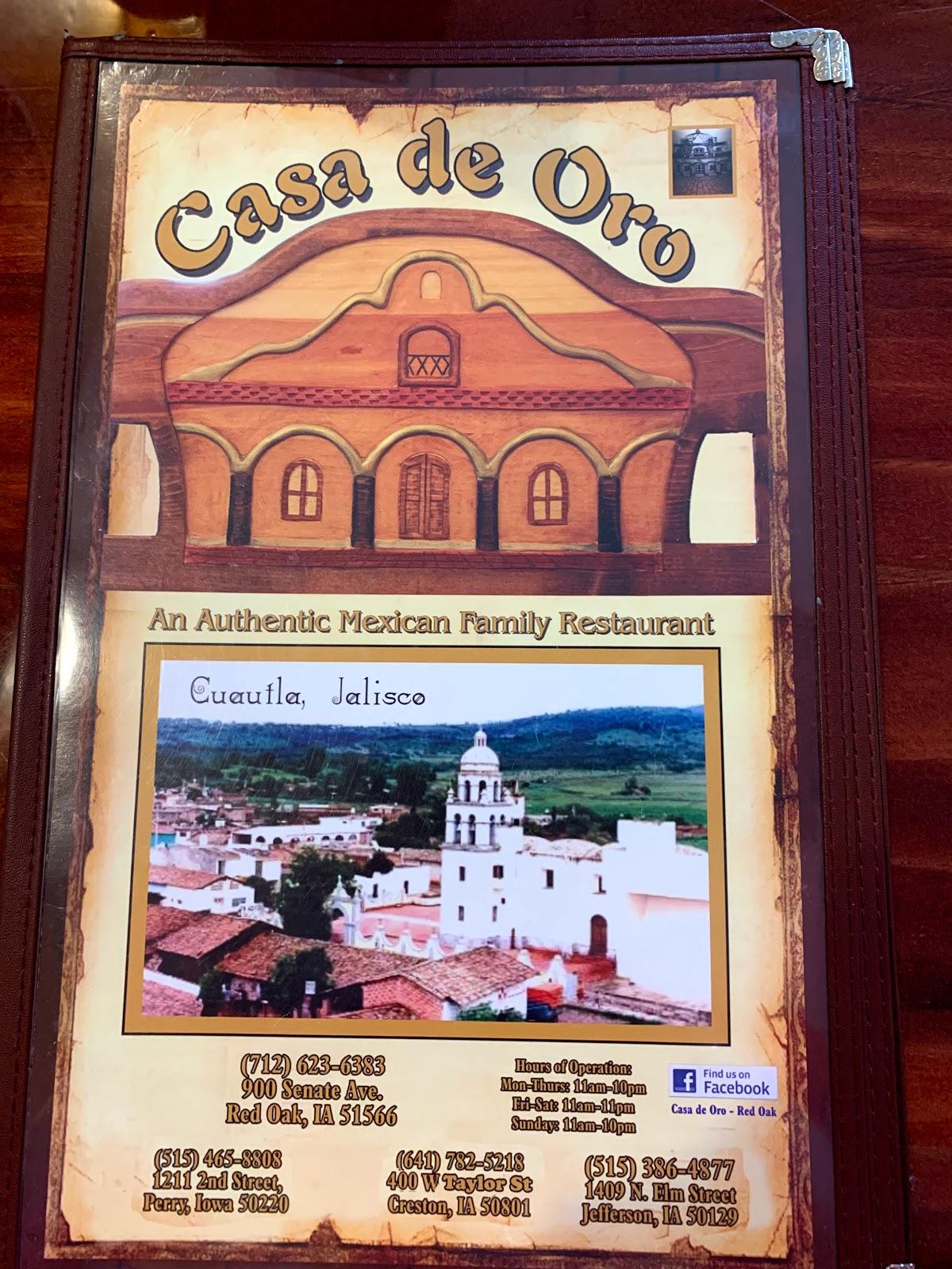 Casa De Oro Mexican Restaurant in Red Oak - Restaurant menu and reviews