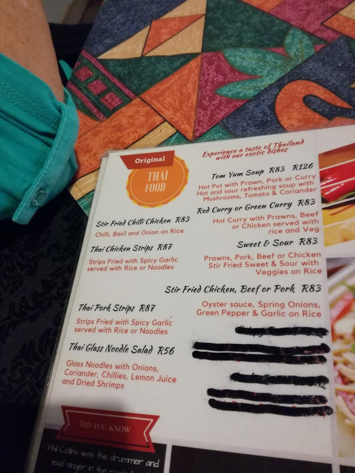 Menu at Don Vito's Italian And Thai Restaurant, Krugersdorp, 9 Terenure Rd