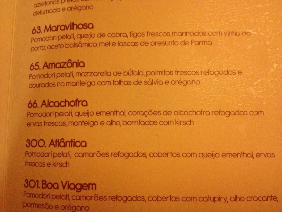 Fratello Uno Pizzaria - Asa Sul cardápio