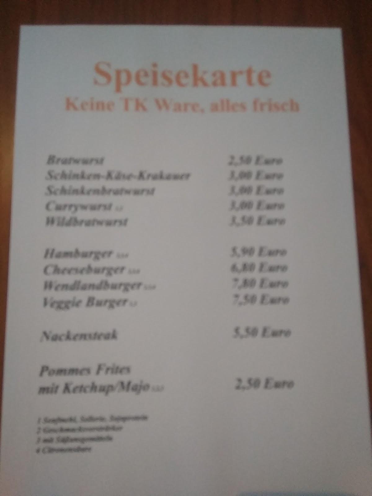 Speisekarte Von Franks Brutzelbude Franks Bistro Wendlandtherme