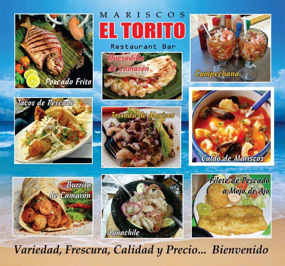 Menu at Restaurante Mariscos El Torito Bar, Rosarito