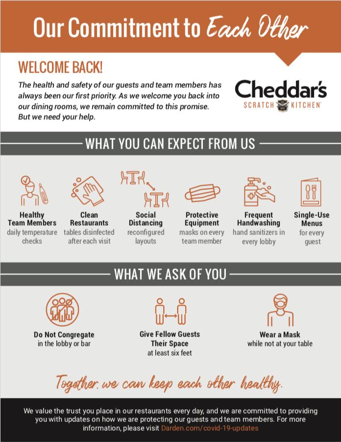 Menu at Cheddar's Scratch Kitchen restaurant, San Antonio, I10