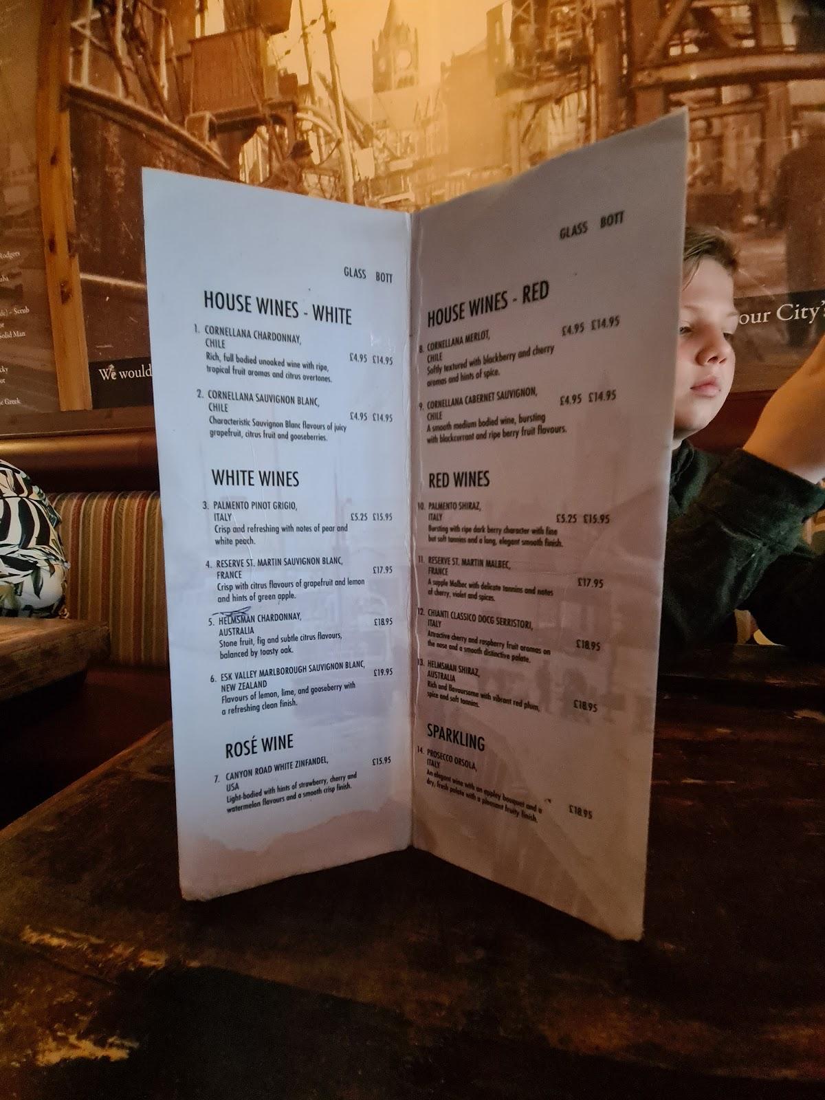 Menu at The Old Docks Bar & Grill, Londonderry