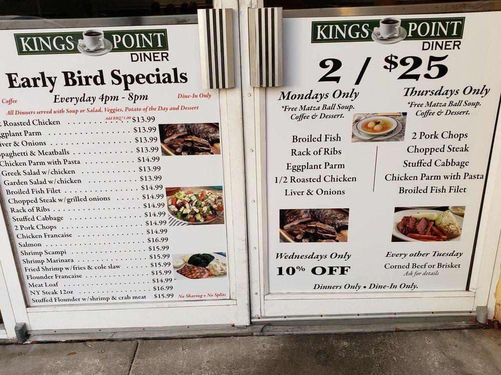 Menu At Kings Point Diner Restaurant Tamarac