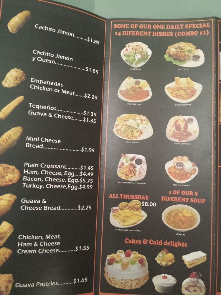 Menu at The Bread Shop restaurant, Fort Lauderdale
