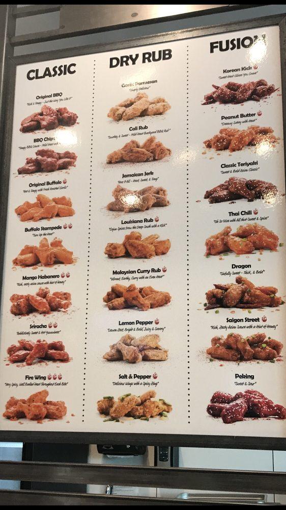Menu at Fire Wings Fairfield restaurant, Fairfield