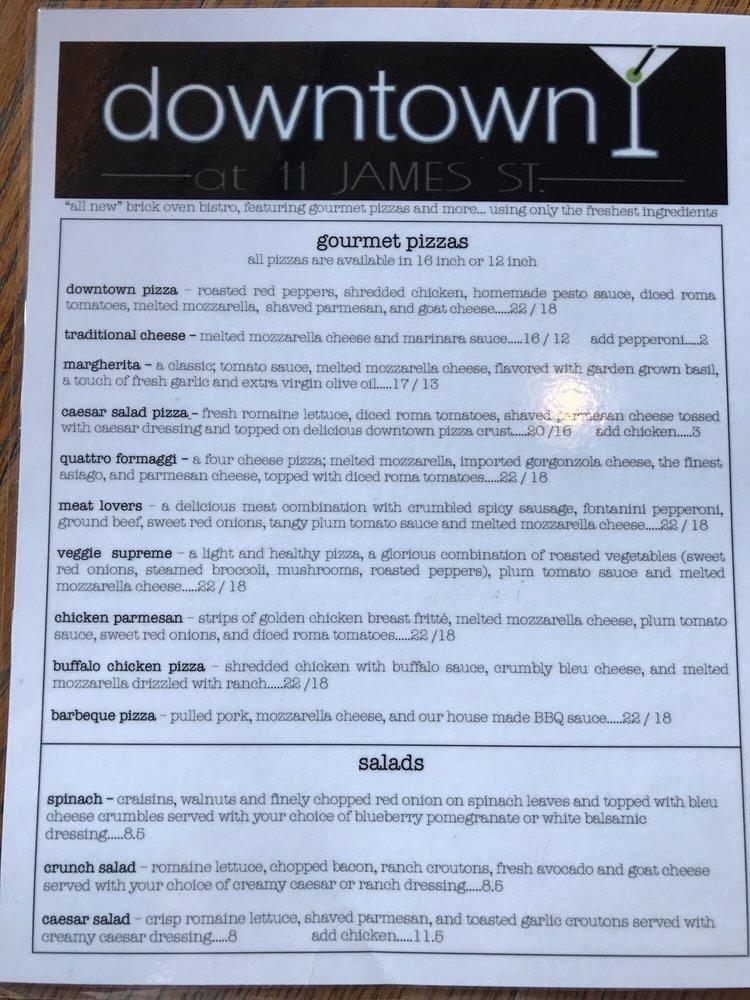 Menu at Downtown Club, Alexandria Bay