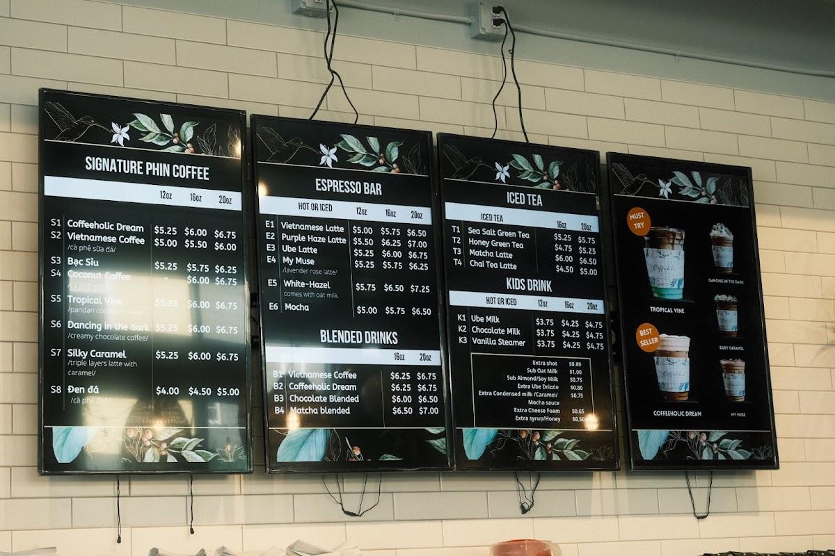 Menu at Coffeeholic House Greenwood restaurant, Seattle