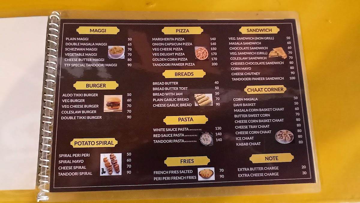 The Tea Factory (ttf) menu