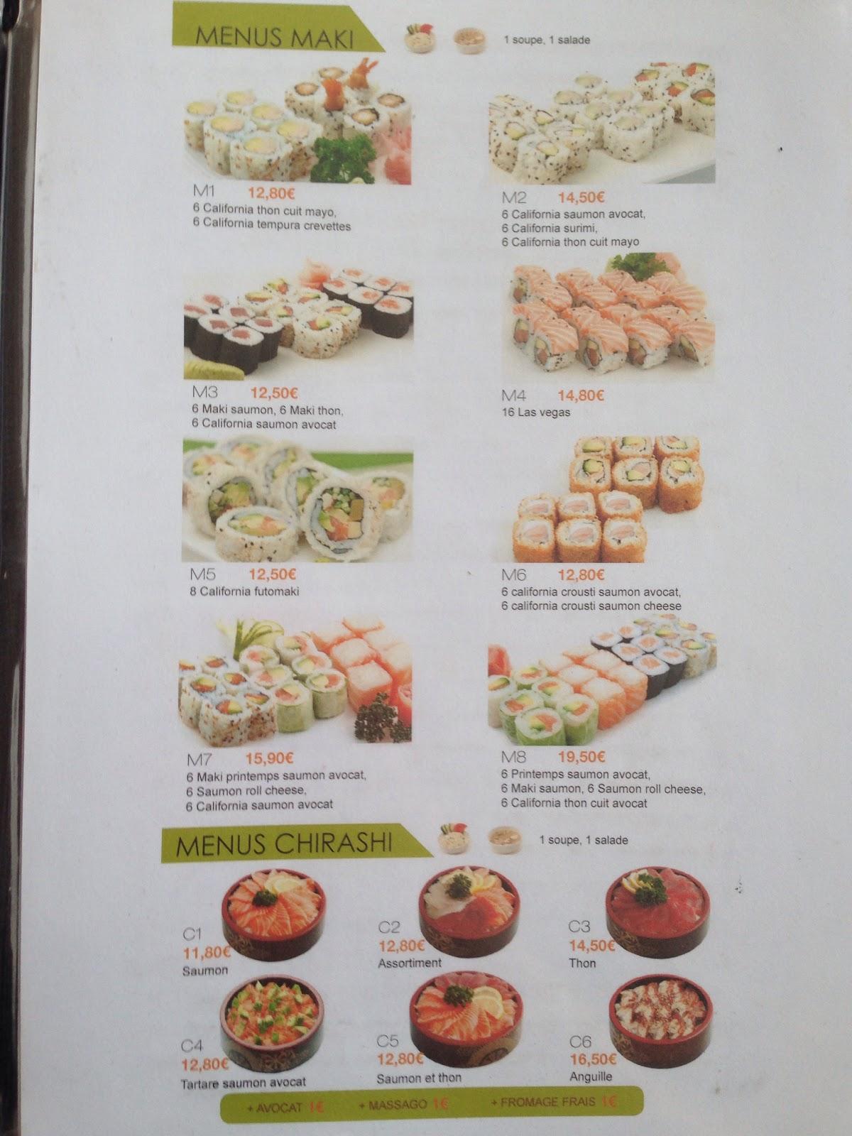 Menu - Picture of Okami Sushi Bistro Okami, Les Clayes-sous-Bois -  Tripadvisor