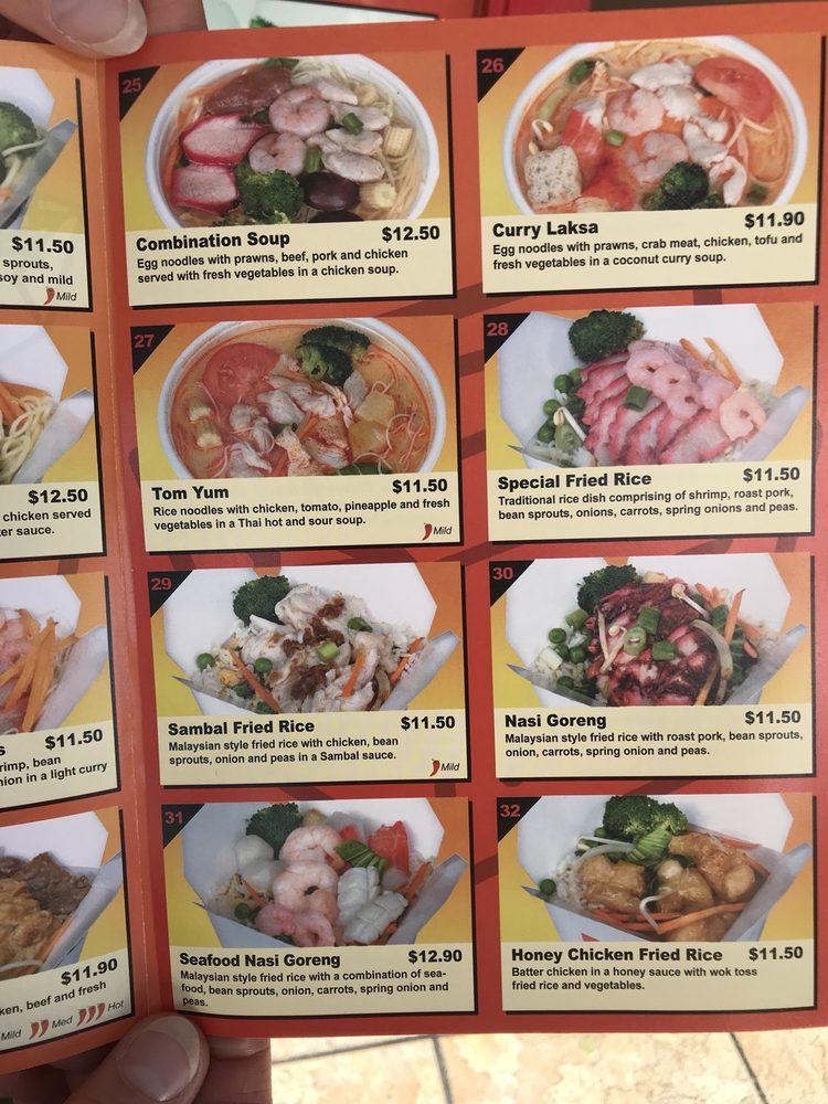 Menu at Noodle Canteen fast food, Upper Hutt, 91 Main St