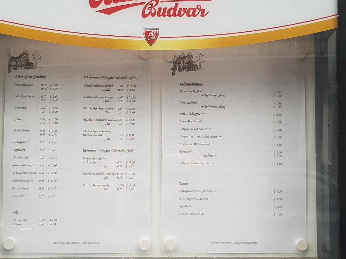 Speisekarte von Zur Lindenwirtin pub & Bar, Odenthal