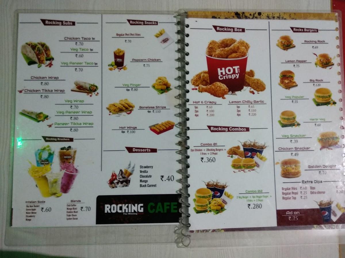 Rocking Arabian Treat menu